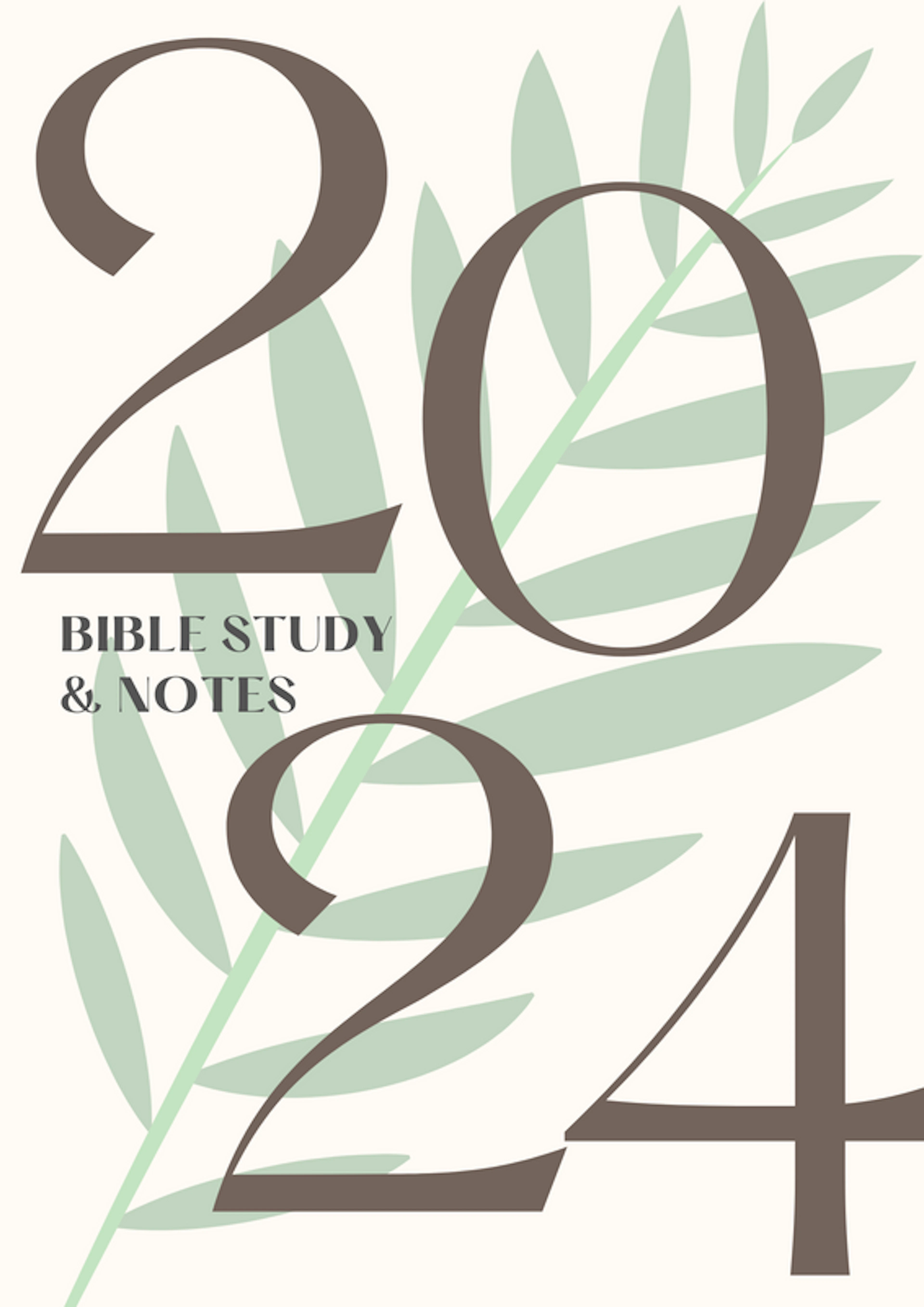 2024 Bible Study & Notes Journal (Green)