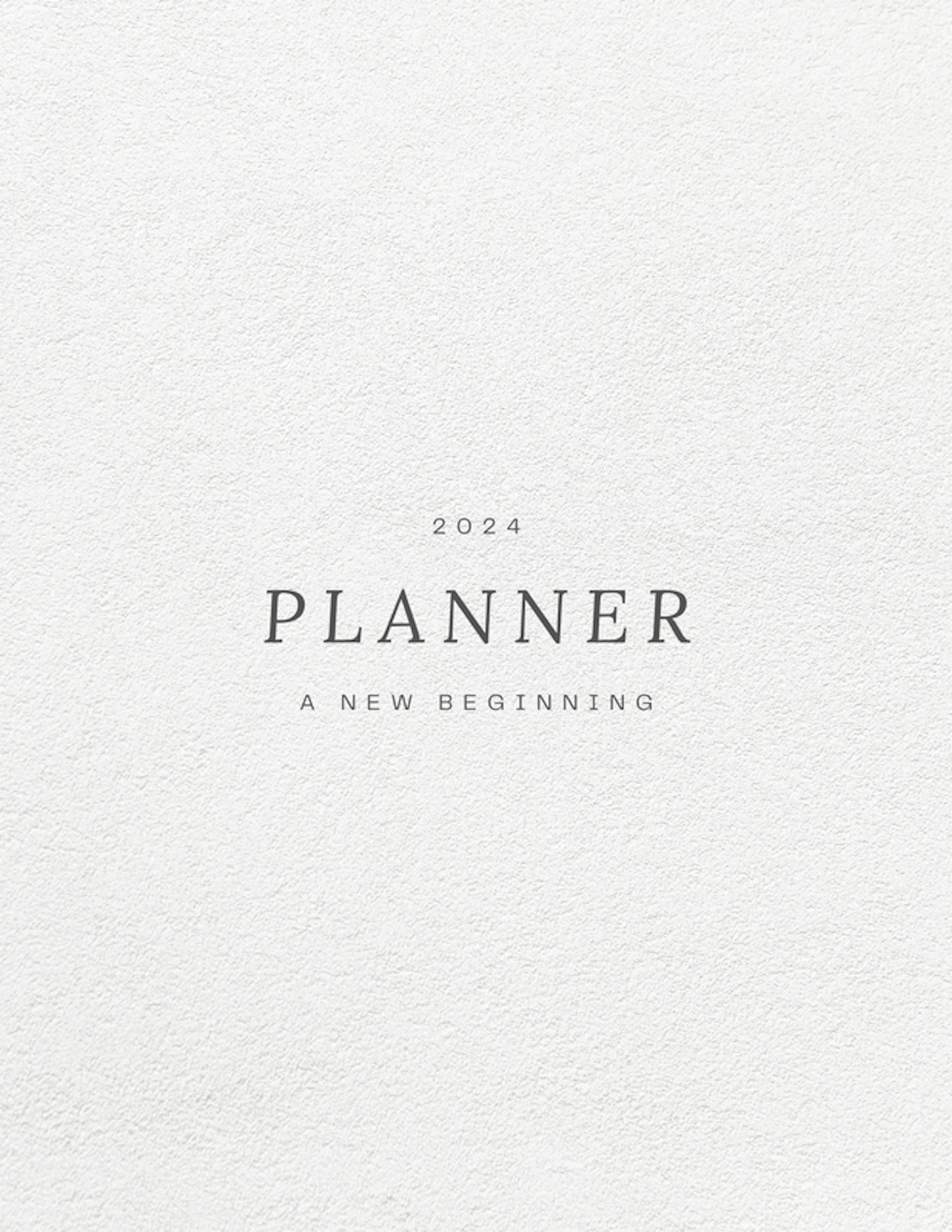 2024 Planner (A New Beginning)